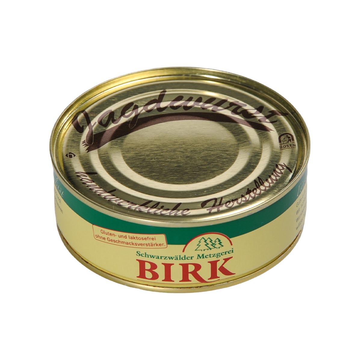 Schwarzwälder Metzgerei Birk Dosenwurst Jagdwurst - Traditioneller Genuss aus eigener Herstellung