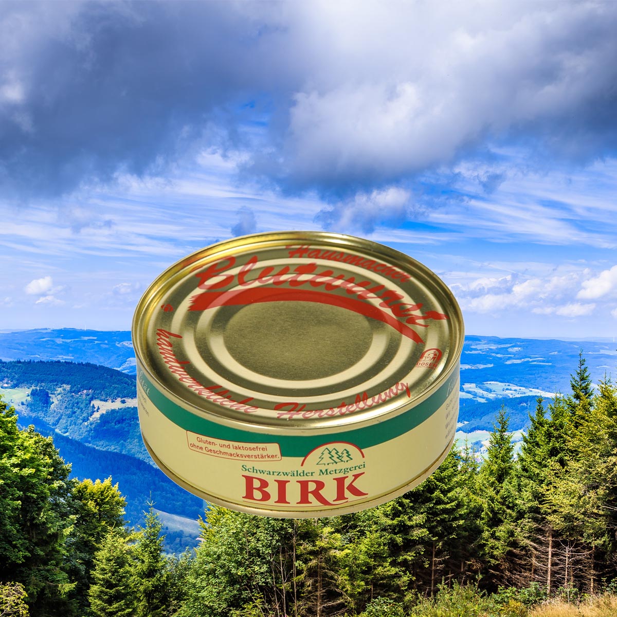 Schwarzwälder Metzgerei Birk Dosenwurst Hausmacher Blutwurst aus eigener Herstellung