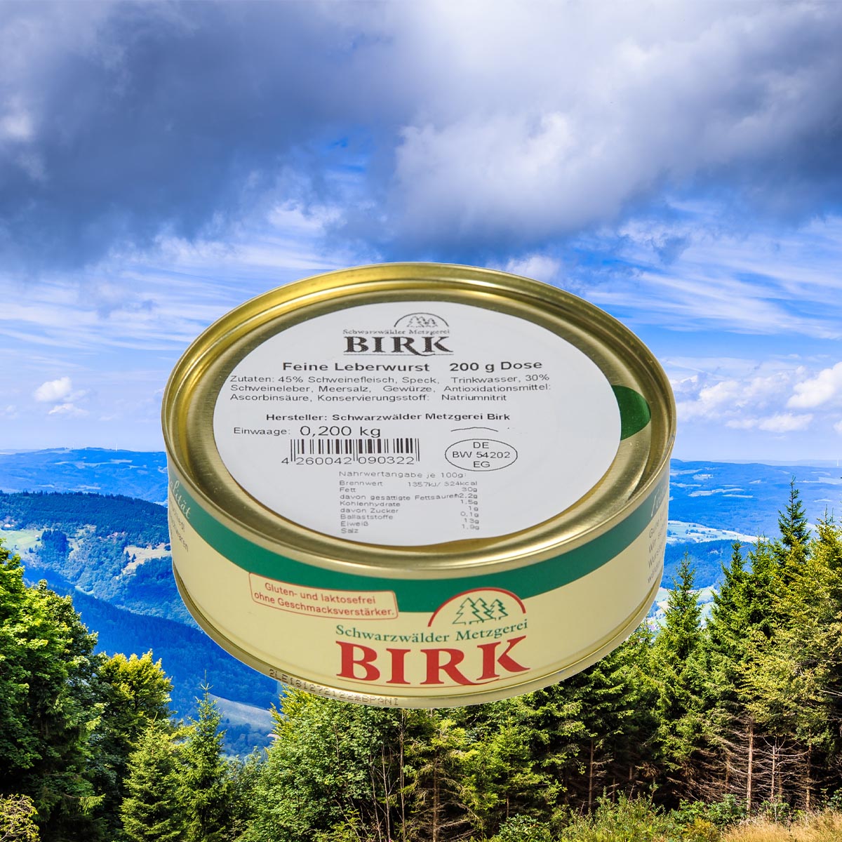 Schwarzwälder Metzgerei Birk Dosenwurst Feine Leberwurst aus eigener Herstellung