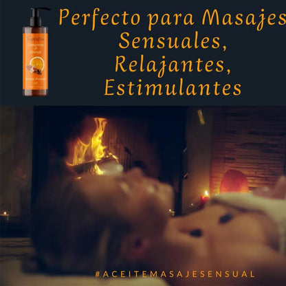 QKnatur Sinnliches Massageöl mit Orange-Zimt. Für alle Körpermassagen 200ml