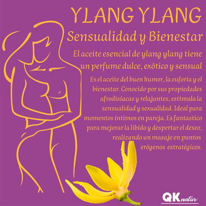 QKnatur YLANG-YLANG Sinnliches Massageöl. Für alle Körpermassagen 200ml