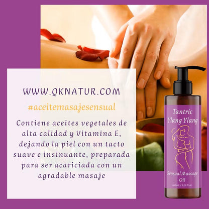 QKnatur YLANG-YLANG Sinnliches Massageöl. Für alle Körpermassagen 200ml