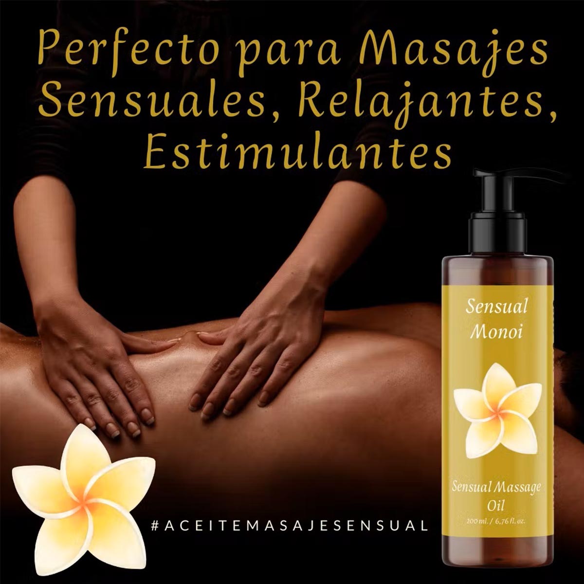 QKnatur MONOI Sinnliches Massageöl. Für alle Körpermassagen 200ml