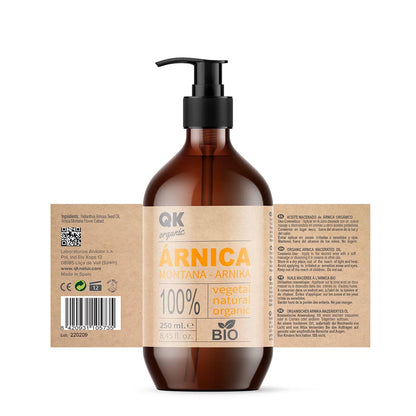 QKnatur ARNICA - Arnica Montana Mazeriertes Massage Öl 100% rein - BIO