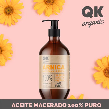 QKnatur ARNICA - Arnica Montana Mazeriertes Massage Öl 100% rein - BIO