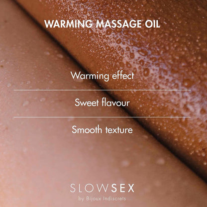 Bijoux Indiscrets SLOWSEX Warming massage oil wärmendes Massage Öl 50ml