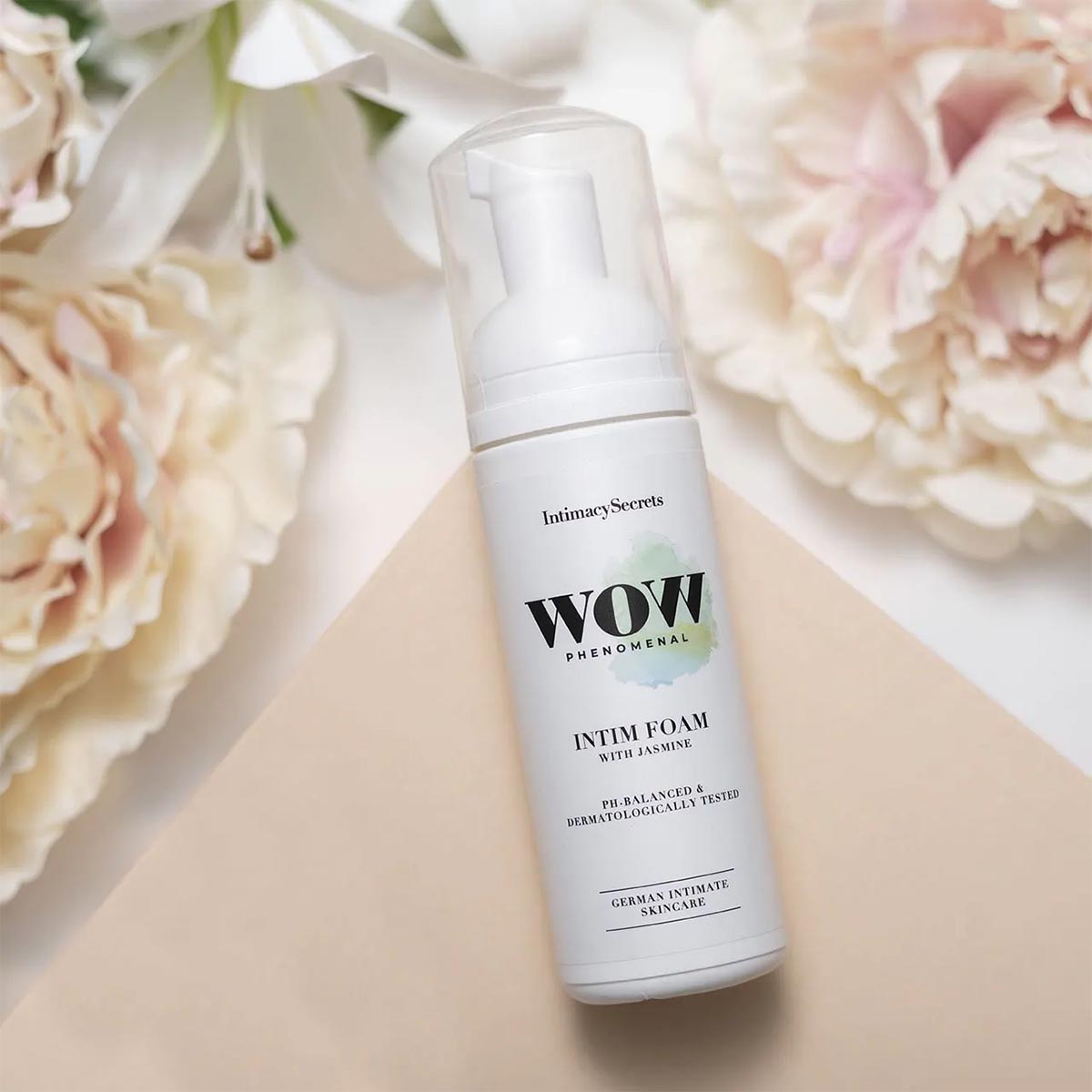 IntimacySecrets WOW Phenomenal Intim Foam Intimpflege Schaum mit Jasmin 150 ml