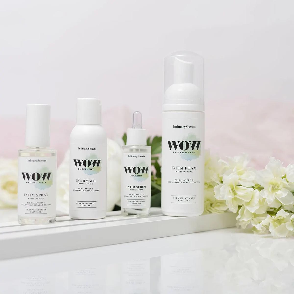 IntimacySecrets WOW Intimpflege Intim Care Set bestehend aus 4 Teilen