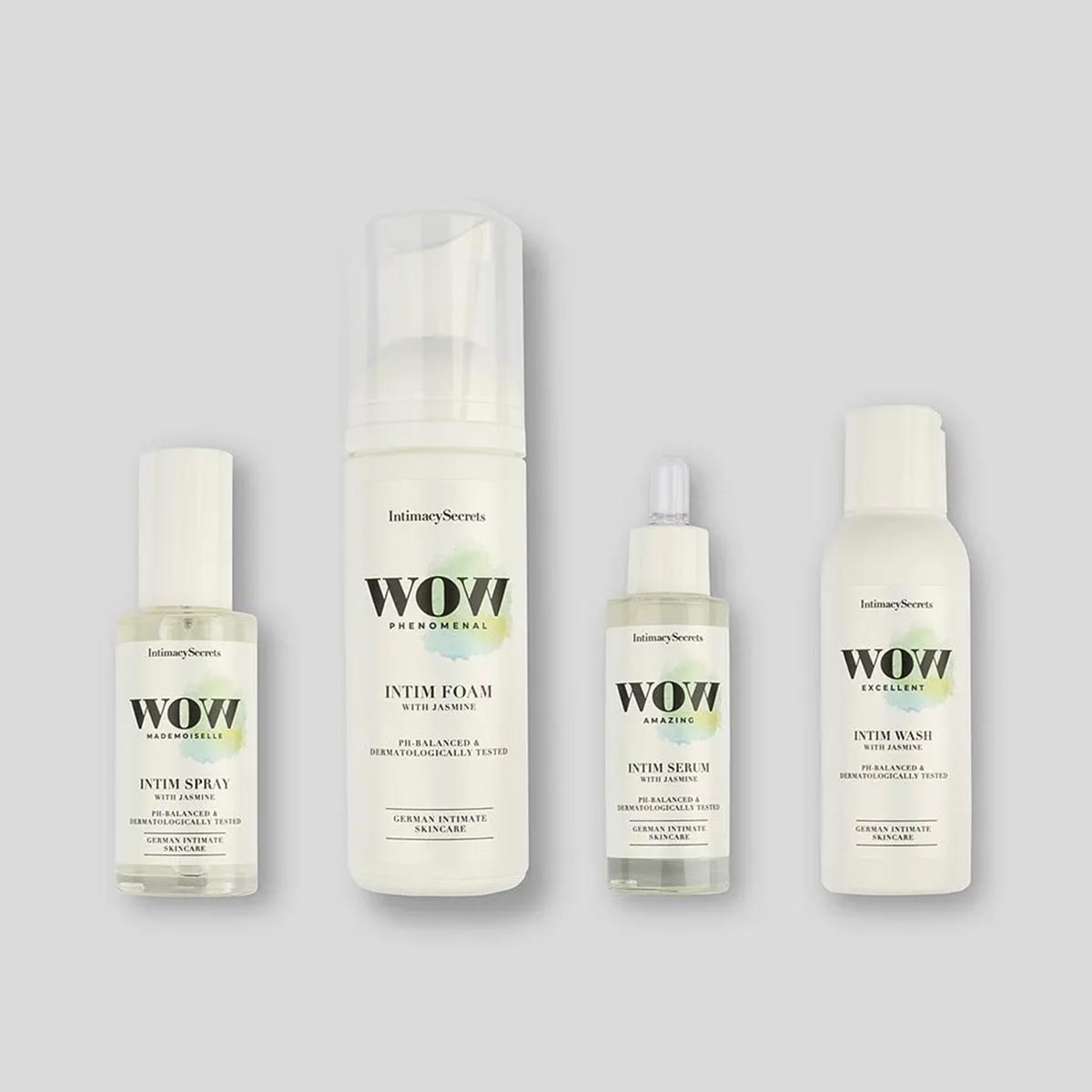 IntimacySecrets WOW Intimpflege Intim Care Set bestehend aus 4 Teilen