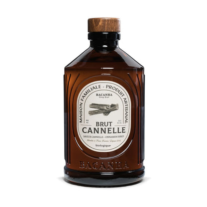 Bacanha Sirop Brut de Cannelle Bio 400 ml - Bio Zimt Sirup mit Bio Rohrzucker