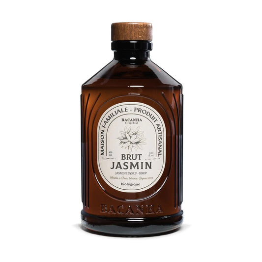 Bacanha Sirop Brut de Jasmin Bio 400 ml - Bio Jasmin Sirup mit Bio Rohrzucker