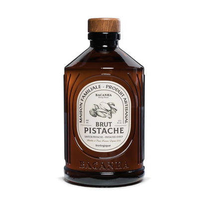 Bacanha Sirop Brut de Pistache Bio 400 ml - Bio Pistazien Sirup mit Bio Rohrzucker