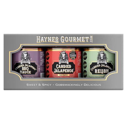 Haynes Gourmet Candied Jalapenos 3er Set Summer Bundle SCHARF - Süße, Würze und Intensive Schärfe in Perfekter Harmonie