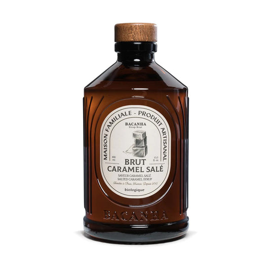 Bacanha Sirop Brut de Caramel Salé Bio 400 ml - Bio Salted Caramel Sirup