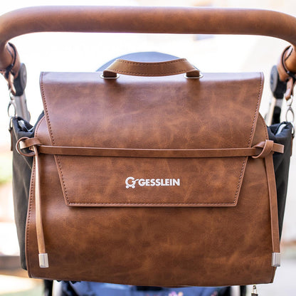 GESSLEIN Wickeltasche No. 4  Rucksack Tasche Beides in einem durchdachte Fächerabteilung