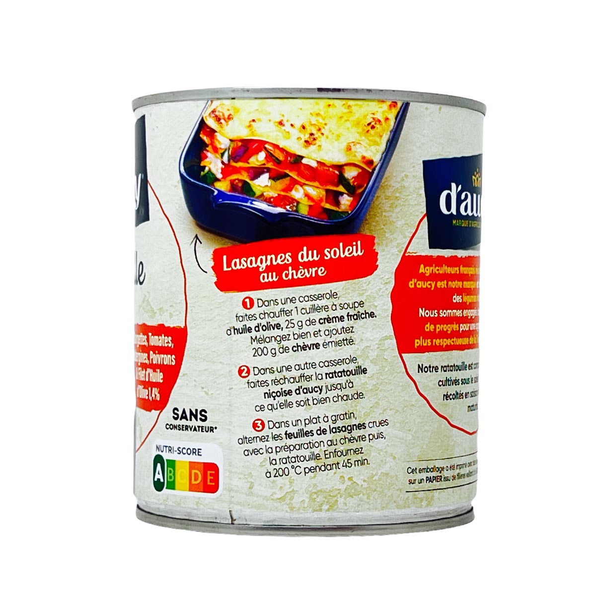 d'aucy Ratatouille Niçoise ohne Konservierungsstoffe 750 Gramm