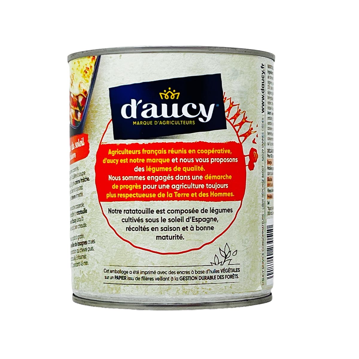 d'aucy Ratatouille Niçoise ohne Konservierungsstoffe 750 Gramm