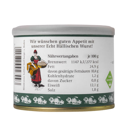 Erzeugergemeinschaft Echt Hällische Hausmacher Leberwurst in der Dose 200 Gr.