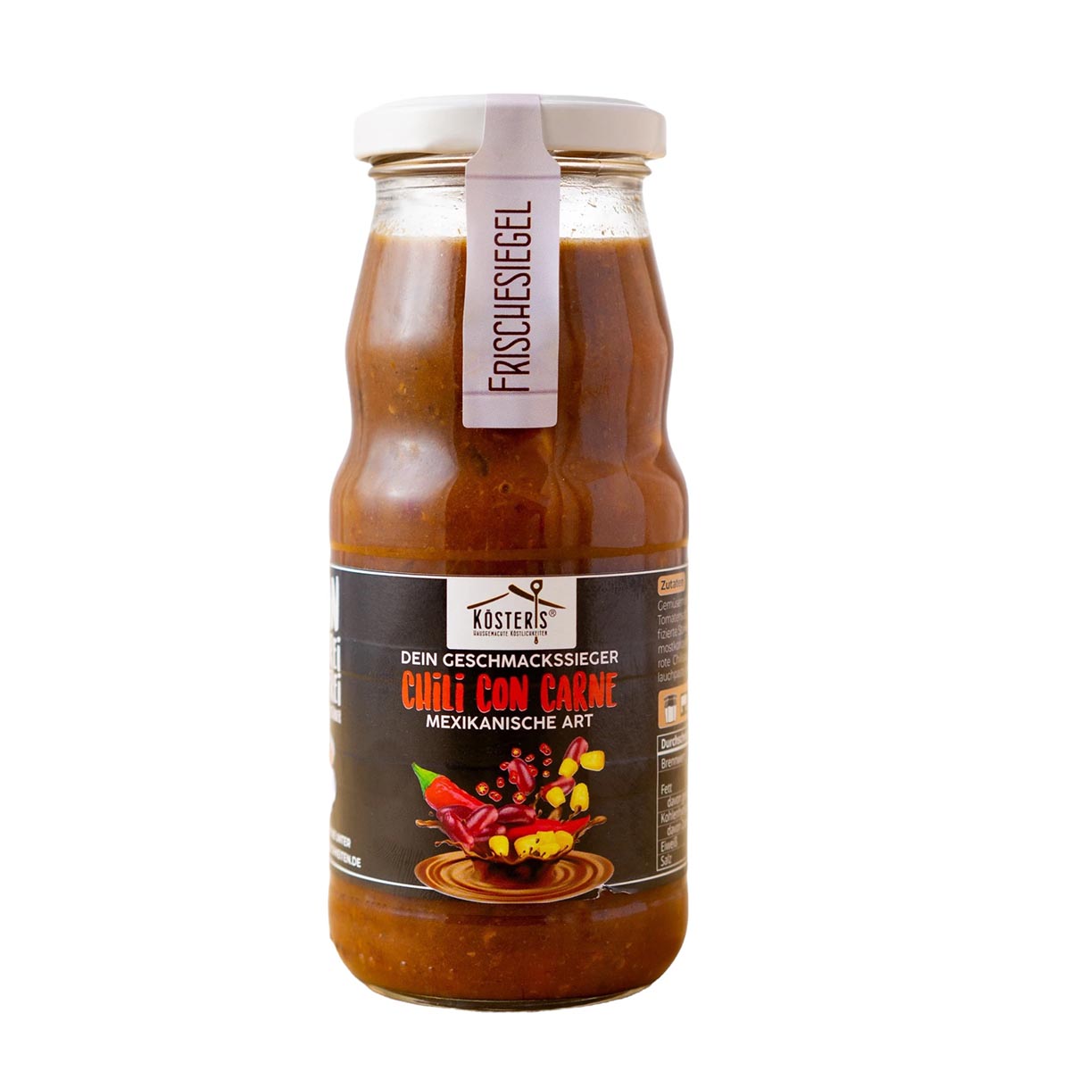 Kösters Köstlichkeiten Chili con Carne Mexikanische Art im Glas 340 ml