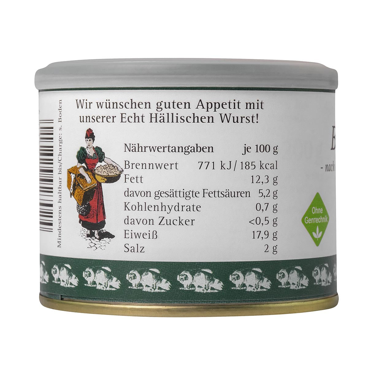Bäuerliche Erzeugergemeinschaft Echt Hällischer Bierschinken in der Dose 200 Gramm