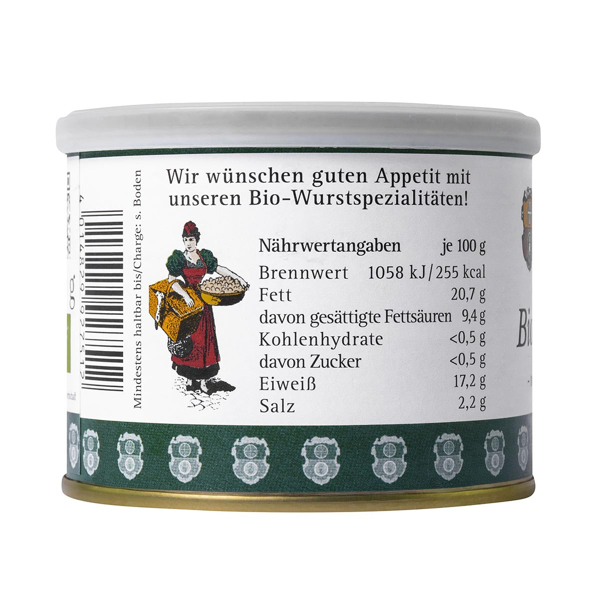 Bäuerliche Erzeugergemeinschaft - Echt Hällische BIO Bratwurst in der Dose 200 Gramm