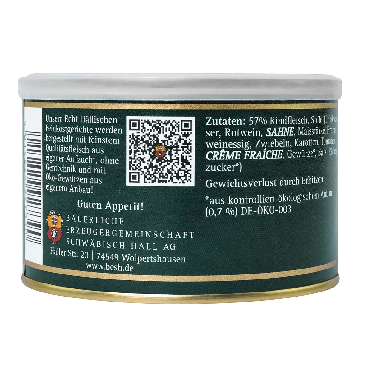 Bäuerliche Erzeugergemeinschaft Schwäbisch Hall Echt Hällischer Sauerbraten 400 Gramm