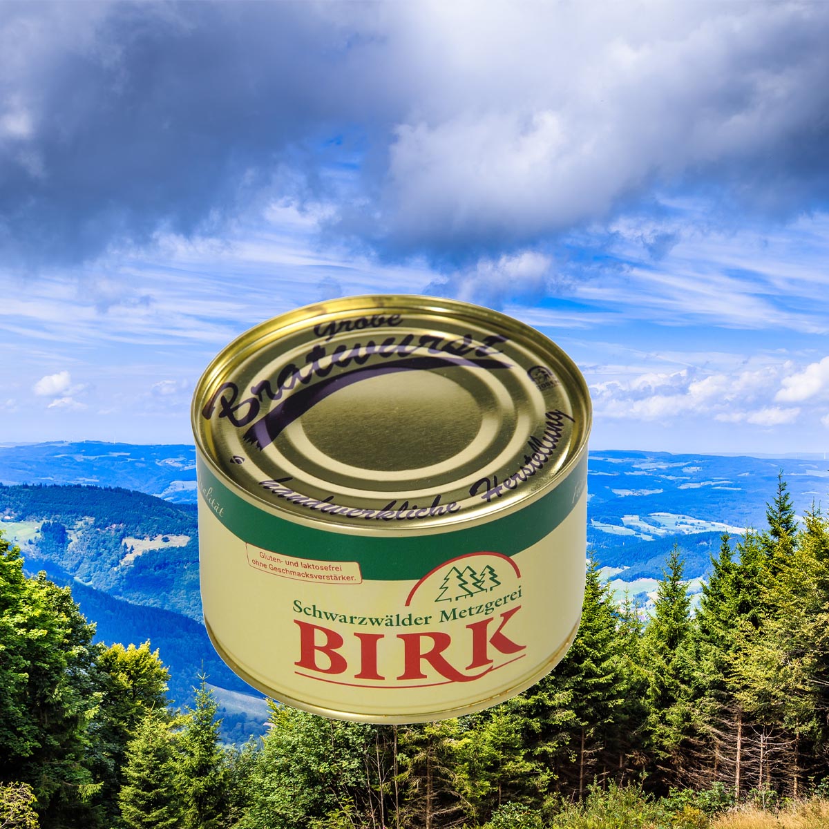 Schwarzwälder Metzgerei Birk Dosenwurst Grobe Bratwurst aus eigener Herstellung