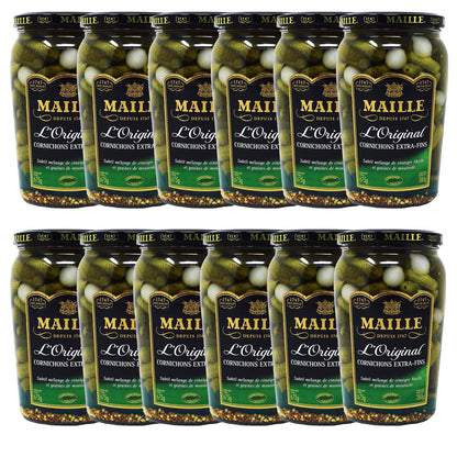 Maille Mini Gurken Cornichons Extra fein L'Original Cornichons Extra-Fins 12x675g
