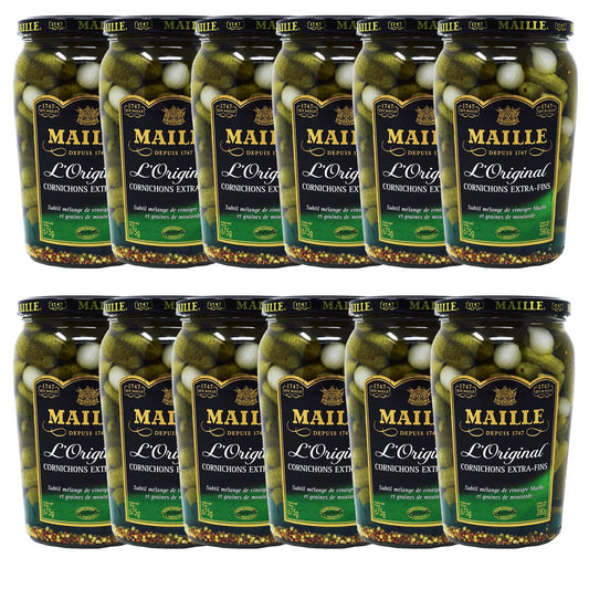 Maille Mini Gurken Cornichons Extra fein L'Original Cornichons Extra-Fins 12x675g