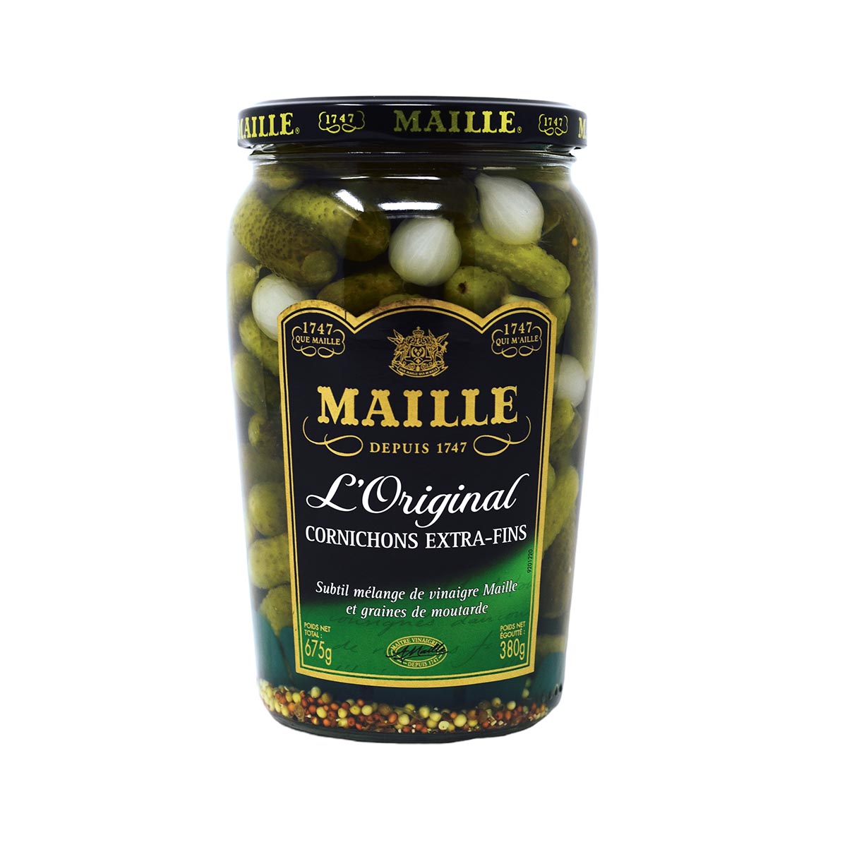 Maille Mini Gurken Cornichons Extra fein L'Original Cornichons Extra-Fins 12x675g