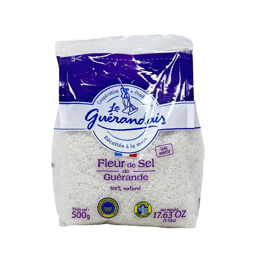 Guérande Fleur de Sel: Feinste Meersalzkristalle, 100% natürlich, 500g