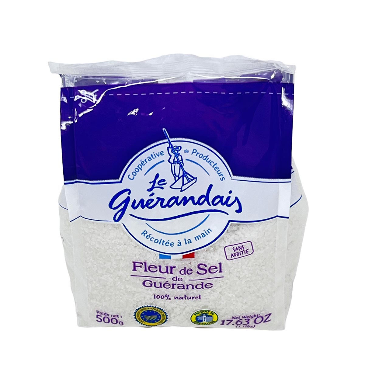 Guérande Fleur de Sel: Feinste Meersalzkristalle, 100% natürlich, 500g