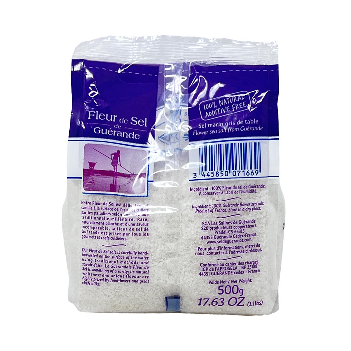 Guérande Fleur de Sel: Feinste Meersalzkristalle, 100% natürlich, 500g