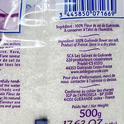 Guérande Fleur de Sel: Feinste Meersalzkristalle, 100% natürlich, 500g