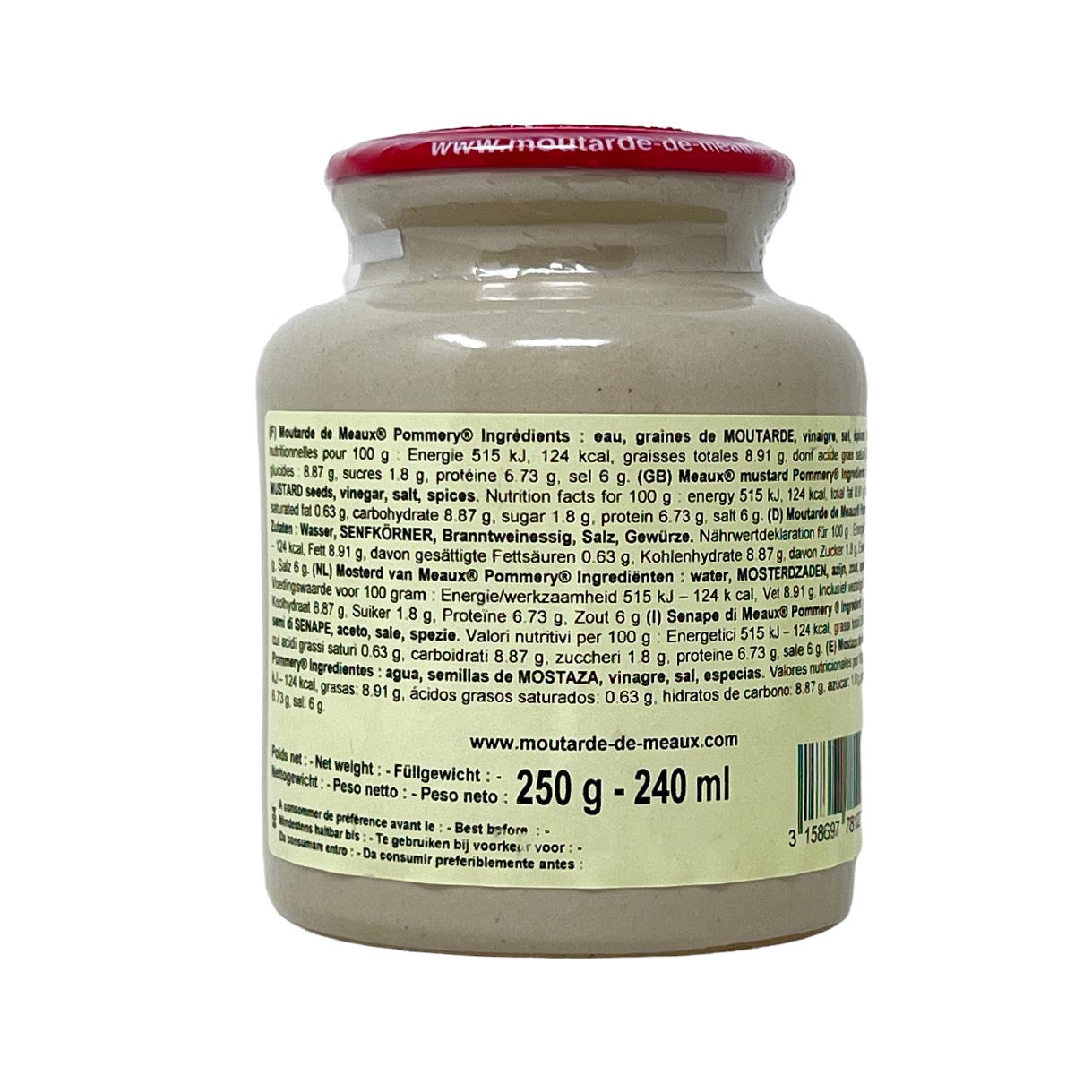 Pommery Moutarde de Meaux - Traditioneller französischer Senf, Premium-Qualität