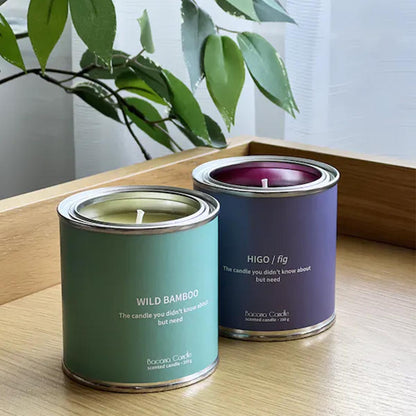 Handgefertigte Duftkerze dekorative Dose verschiedene Geschmacksrichtungen