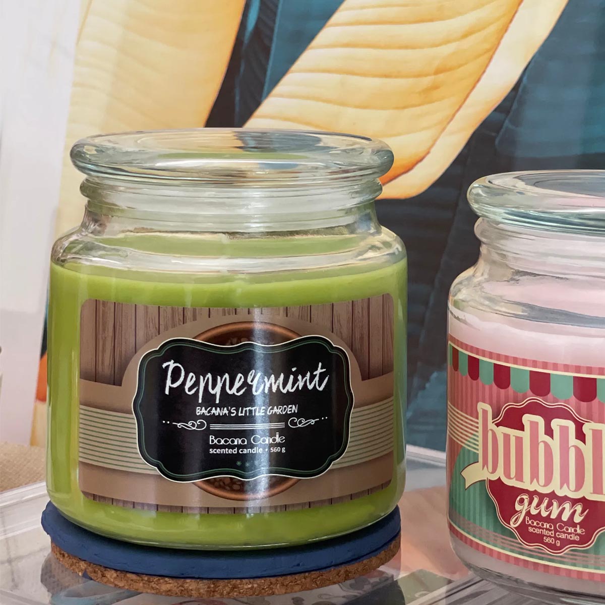 Bacana Candle handgefertigte Duftkerzen dekoratives Glas ca. 100 Stunden Brenndauer