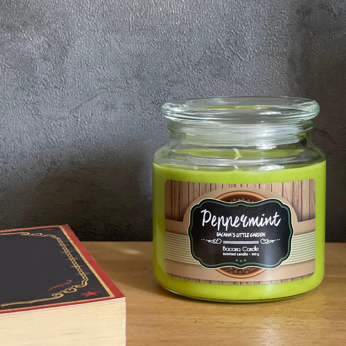 Bacana Candle handgefertigte Duftkerzen dekoratives Glas ca. 100 Stunden Brenndauer