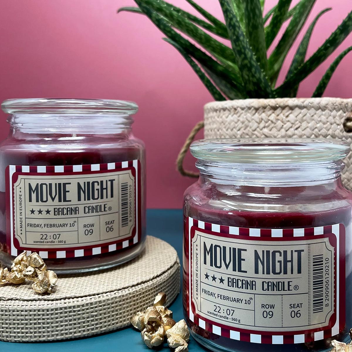 Bacana Candle handgefertigte Duftkerzen dekoratives Glas ca. 100 Stunden Brenndauer