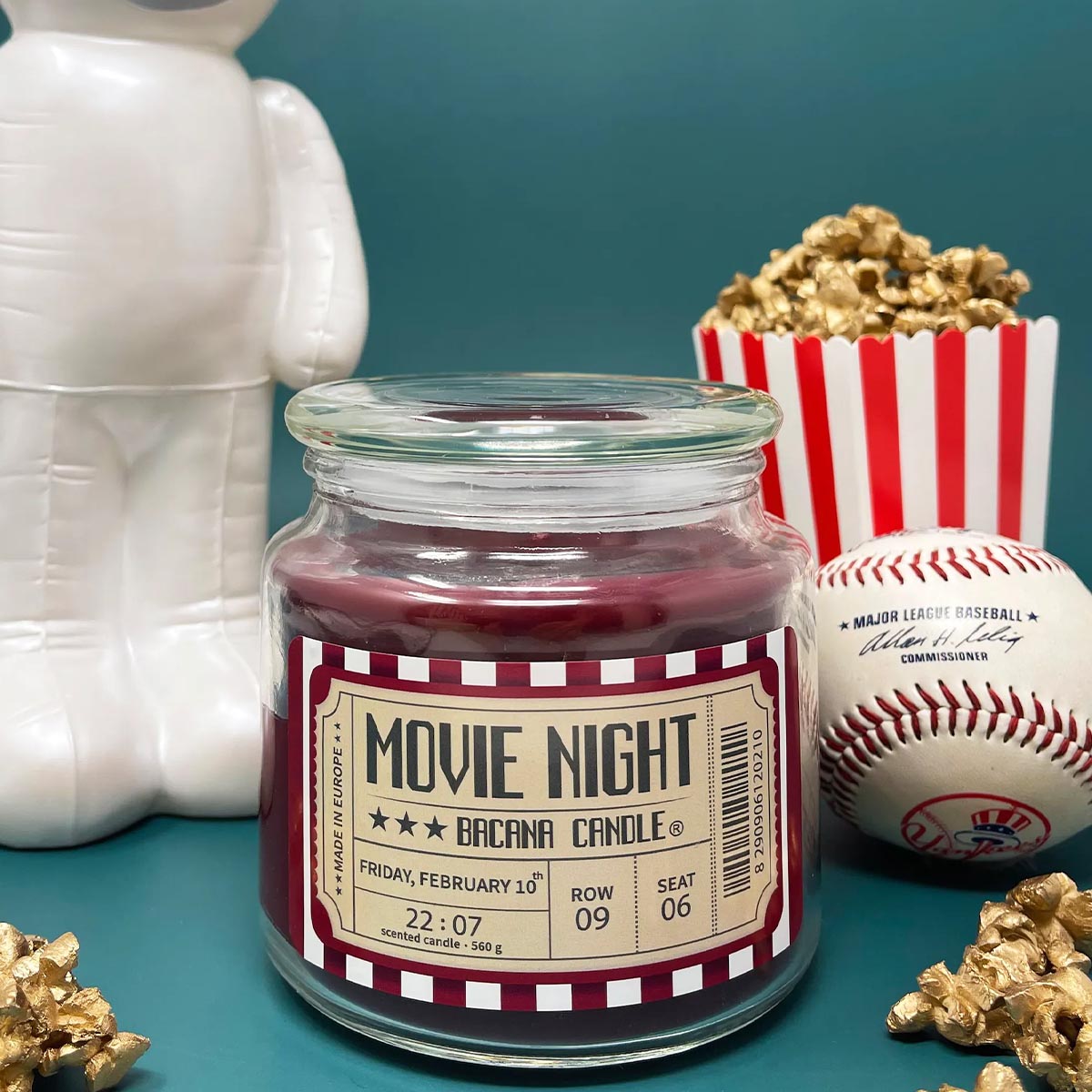 Bacana Candle handgefertigte Duftkerzen dekoratives Glas ca. 100 Stunden Brenndauer