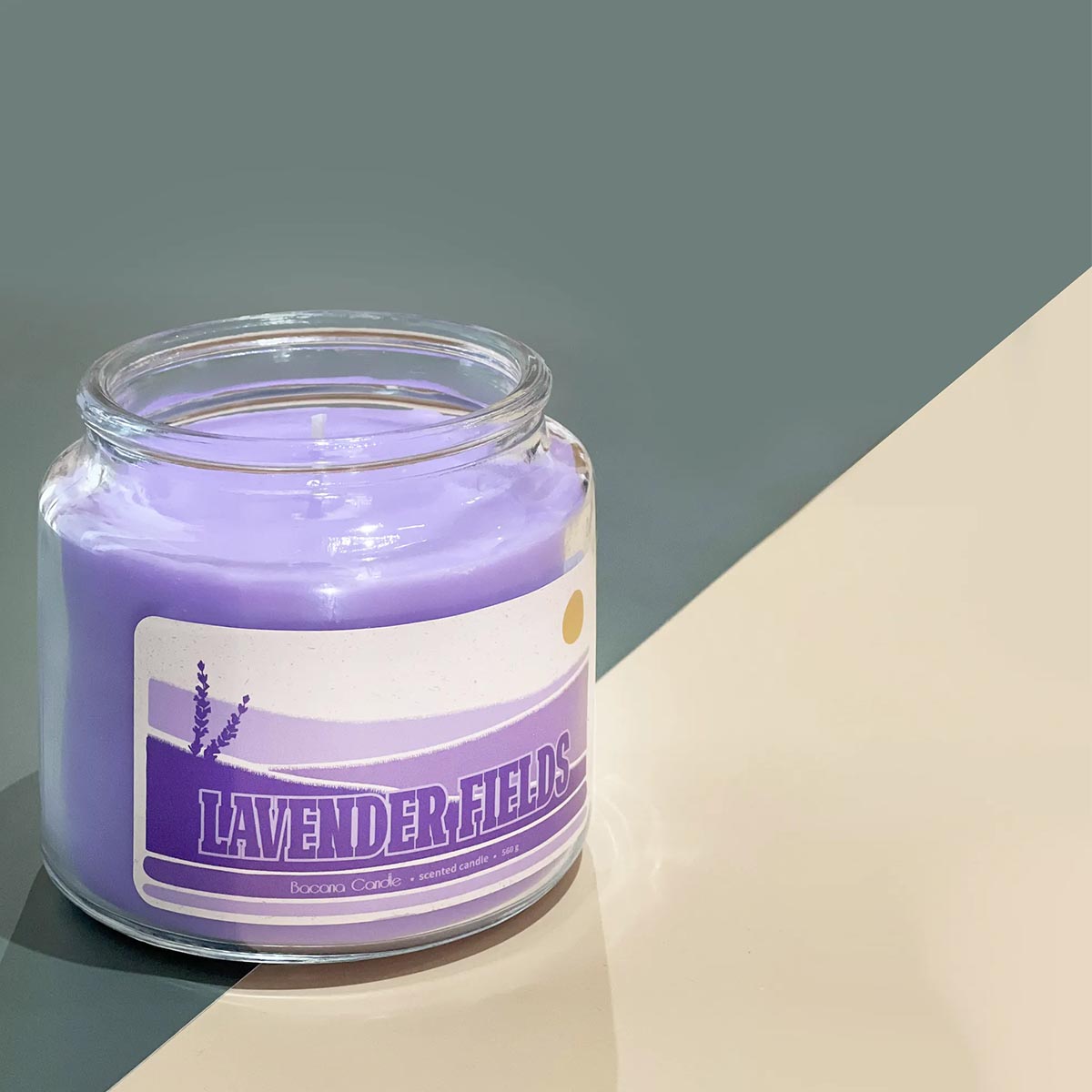 Bacana Candle handgefertigte Duftkerzen dekoratives Glas ca. 100 Stunden Brenndauer