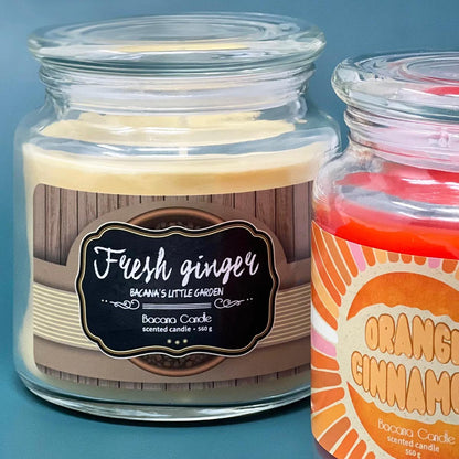 Bacana Candle handgefertigte Duftkerzen dekoratives Glas ca. 100 Stunden Brenndauer