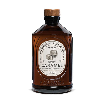 Bacanha Sirop Brut Caramel   400 ml - BIO Caramel Sirup aus Frankreich