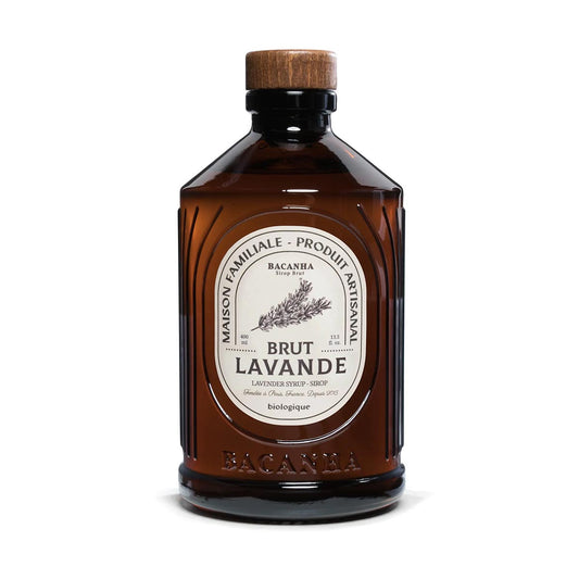 Bacanha Sirop Brut Lavande 400 ml - BIO Lavendel Sirup aus Frankreich