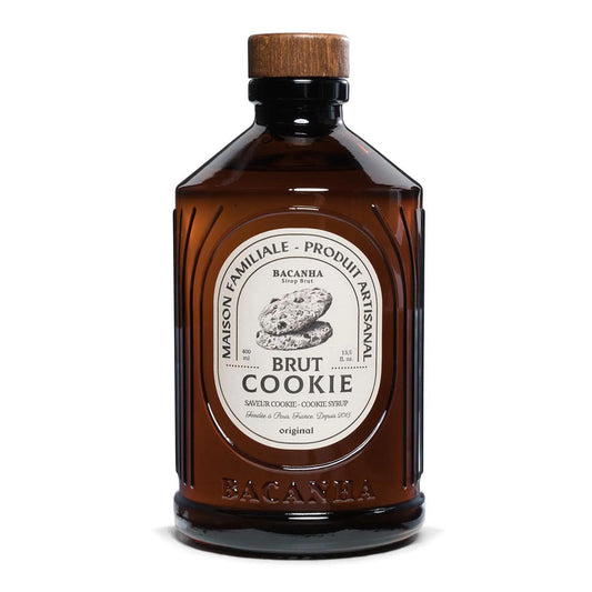 Bacanha Sirop Brut Cookie 400 ml Keks Sirup aus Frankreich in Glasflasche