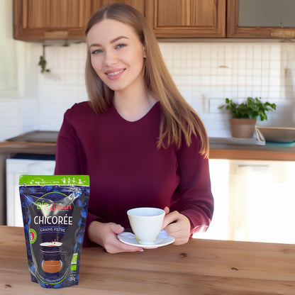 LUTUN Bio Chicorée Körner geröstet – Koffeinfrei aus Zichorie, 250 gramm