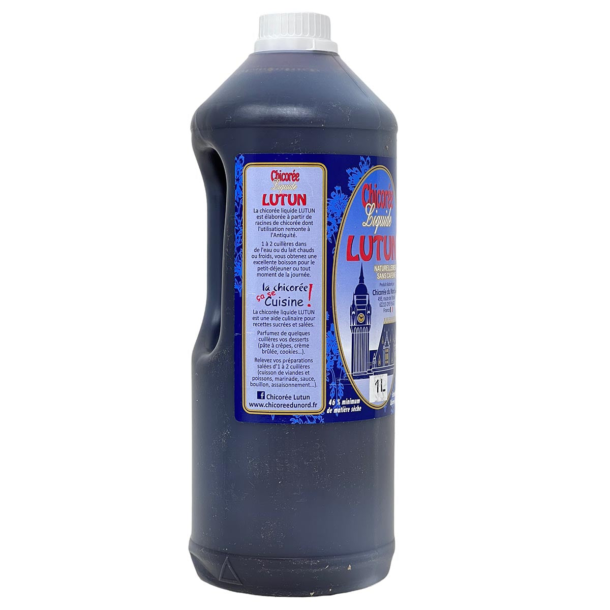 LUTUN Chicorée Liquide - Flüssiges Zichorien Konzentrat, natürliches Sirup 1 Liter