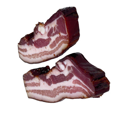 Schwarzwaldmetzgerei Birk Schwarzwälder Vesperspeck von der Schmalseite 2 Stck