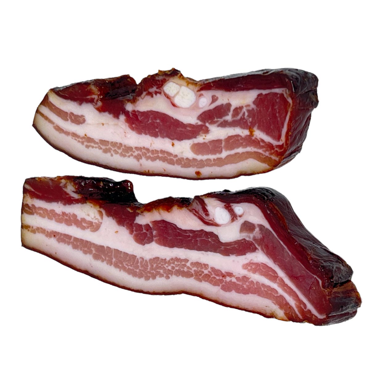 Schwarzwaldmetzgerei Birk Schwarzwälder Vesperspeck von der Schmalseite 2 Stck