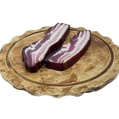 Schwarzwaldmetzgerei Birk Schwarzwälder Vesperspeck von der Schmalseite 2 Stck